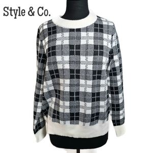 🆕️ Style & Co. NWT Pullover Plaid Winter Sweater Size L